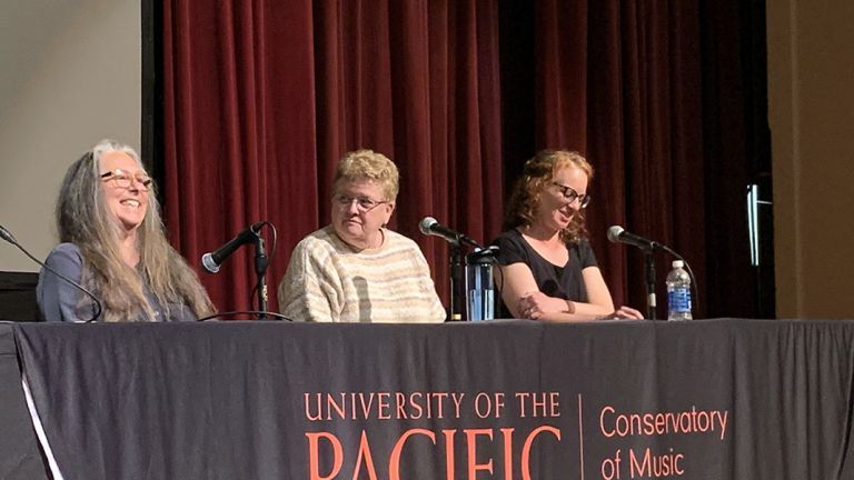 A music conference panel