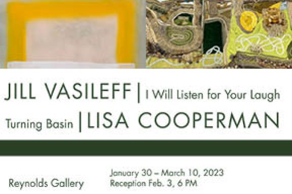 Exhibition postcard Jill Vasileff and Lisa Cooperman