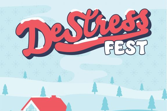 Destress Fest flier 