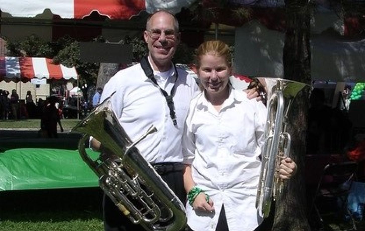 Eric Hammer with Bette Stover of the Valley Concert Band