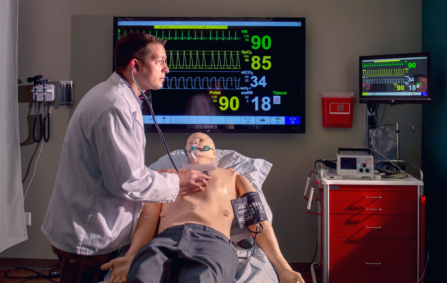 Photo of physician assistant student in a clinic